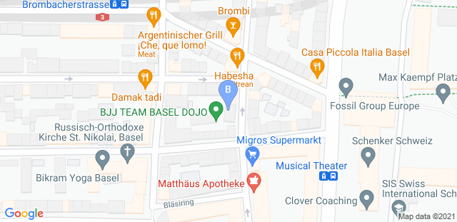 Map to BJJ Team Basel